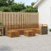 Set di divani da esterno 7 pcs Naturale 3384645