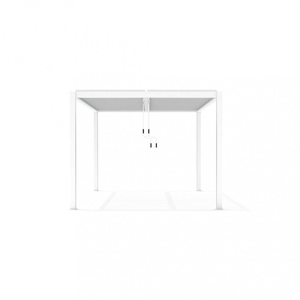 Pergola Bioclimatica 3x4 m in Alluminio Bianco