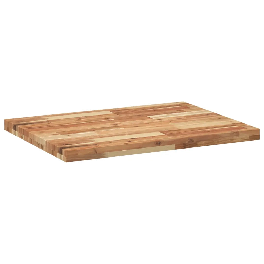 vidaXL Piano da Bagno Finitura a Olio 100x60x4 cm in Legno di Acacia