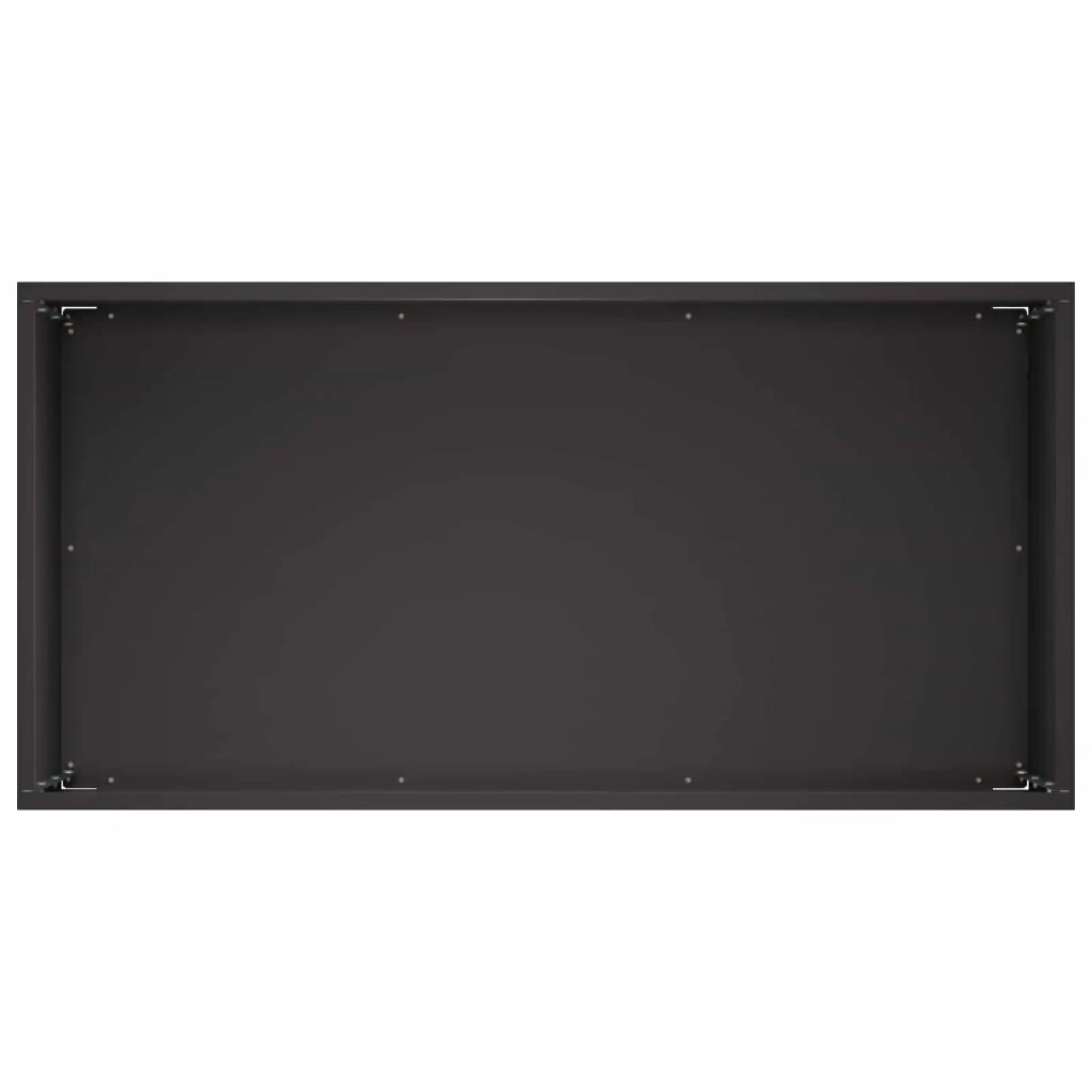 Vaso da giardino Nero 60 x 30 x 40 cm Acciaio laminato a freddo 8005554
