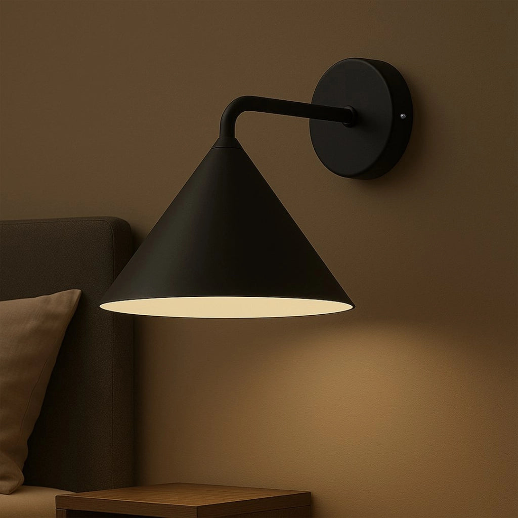 Applique moderna nera cono 1xGX53 10W Capital Milagro