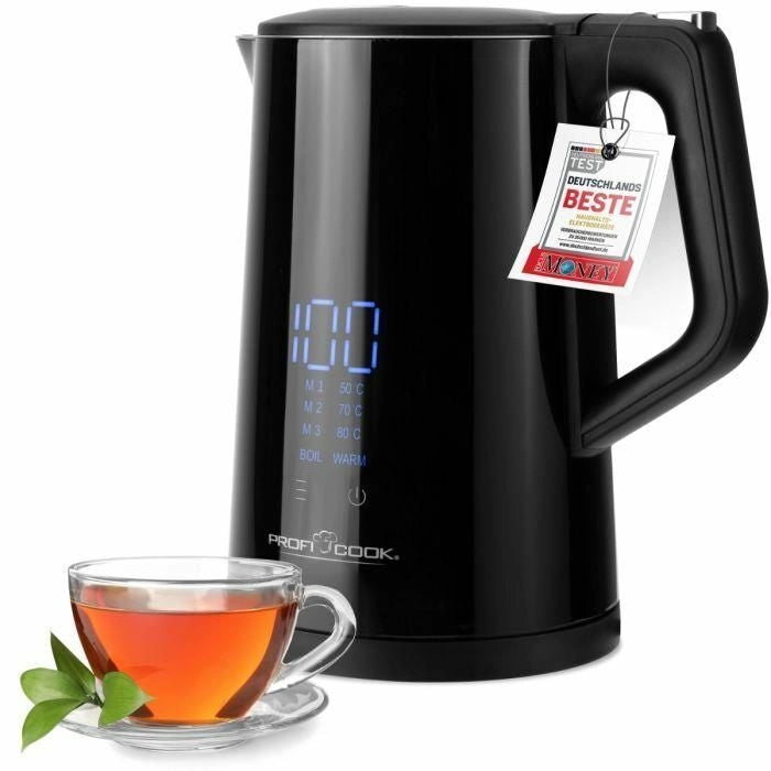 ProfiCook PC-WKS 1243 bollitore elettrico 1,7 L 2200 W Nero