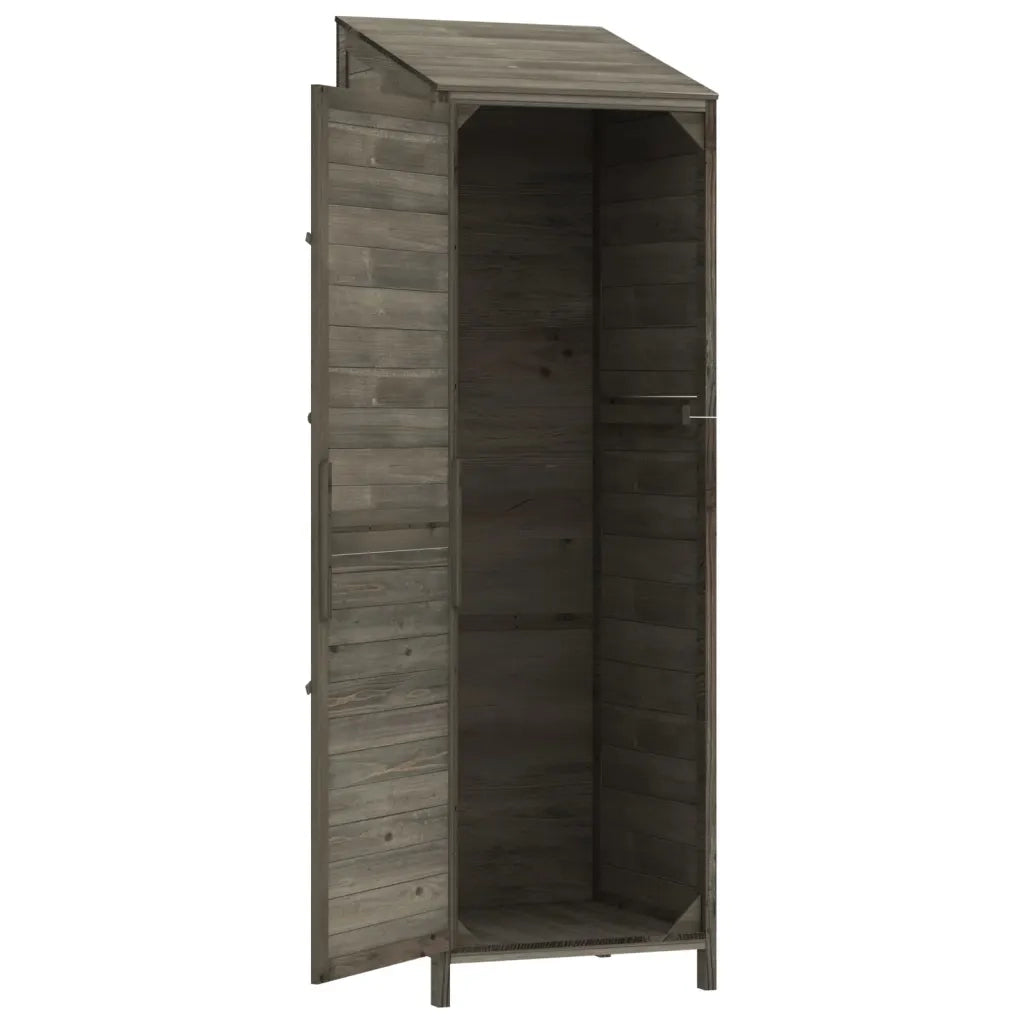 Capanno Giardino Antracite 55x52x174,5 cm Legno Massello Abete CFW5597315