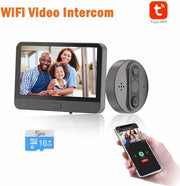 Intercom Video per Appartamento con Camera e Wi-Fi - Visiera con Telecamera per Appartamento - Sistema di Allarme con App per Smartphone