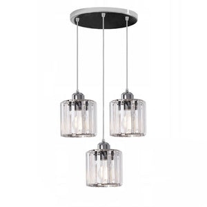 Lampada Da Soffitto Cristallo Argento APP510-3CPR