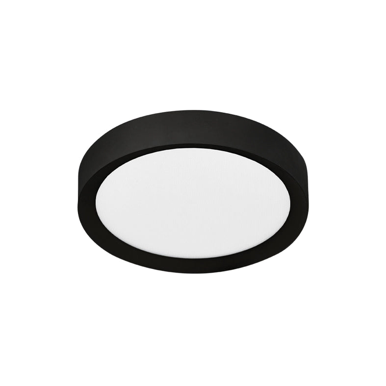 PLATE – Plafoniera LED da Soffitto 15W IP54 CRI90, CCT Switch 2700-3000-4000K, Struttura in Alluminio Nero - Rossini Illuminazione