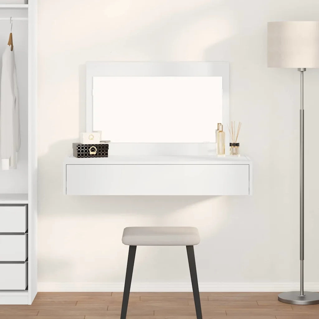 Toeletta | Tavolo da Trucco Bianco 100 x 40 x 70 cm Legno multistrato