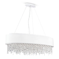 Lampada pendente Modern in Metallo Manfred Bianco