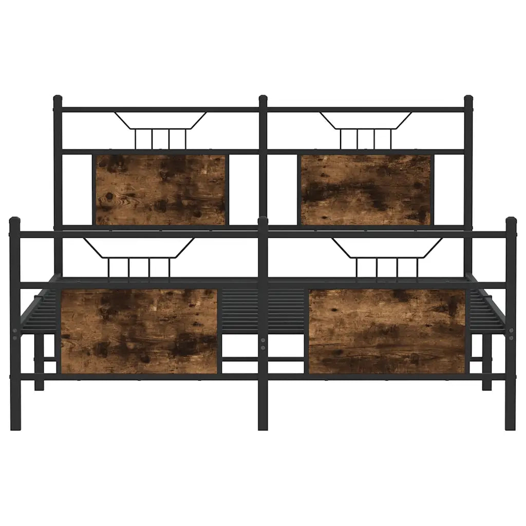 Giroletto senza Materasso Rovere Fumo 150x200 cm in Truciolato