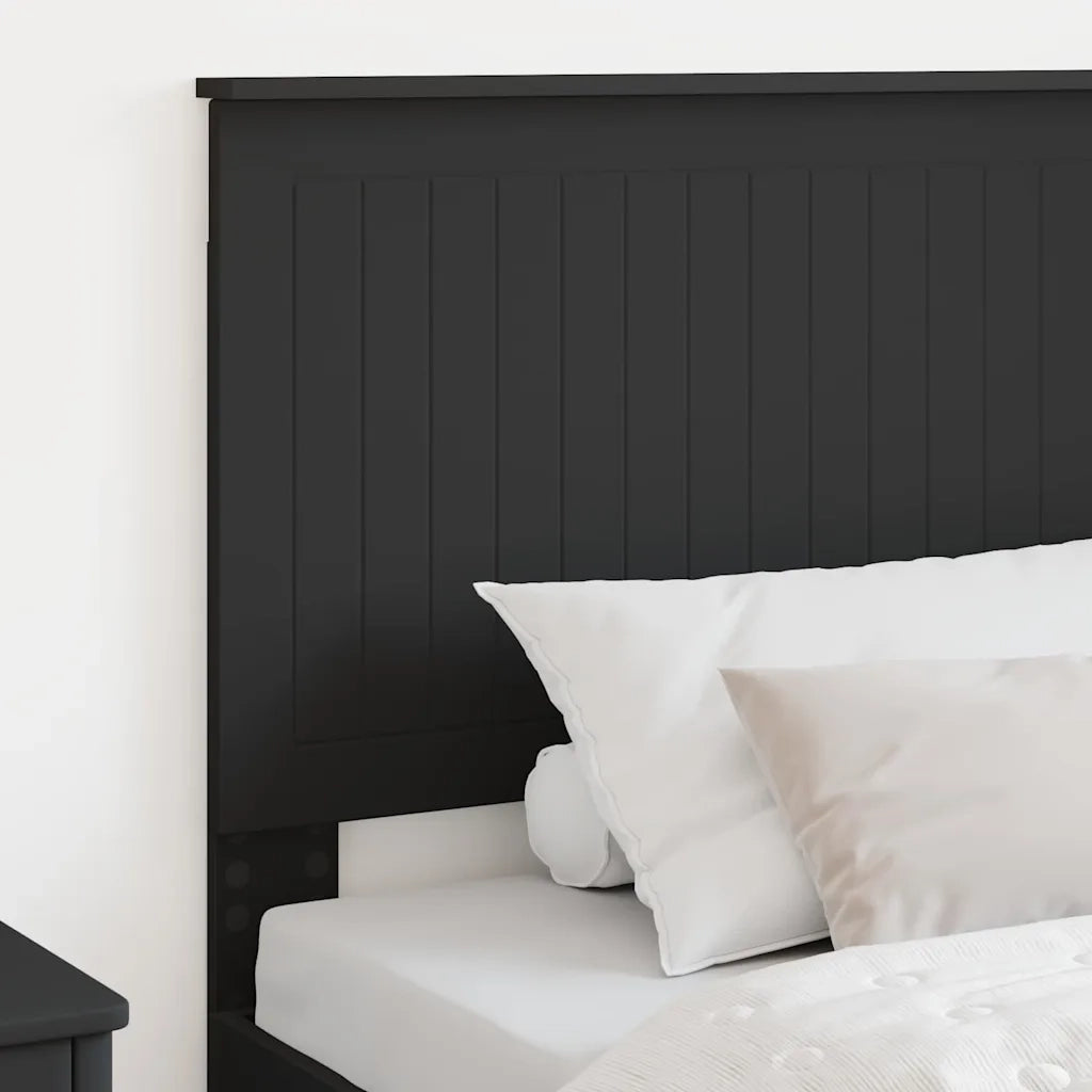 Testiera-Testata-Testiera Decorativa Rovere Nero 100 cm Legno multistrato 182708