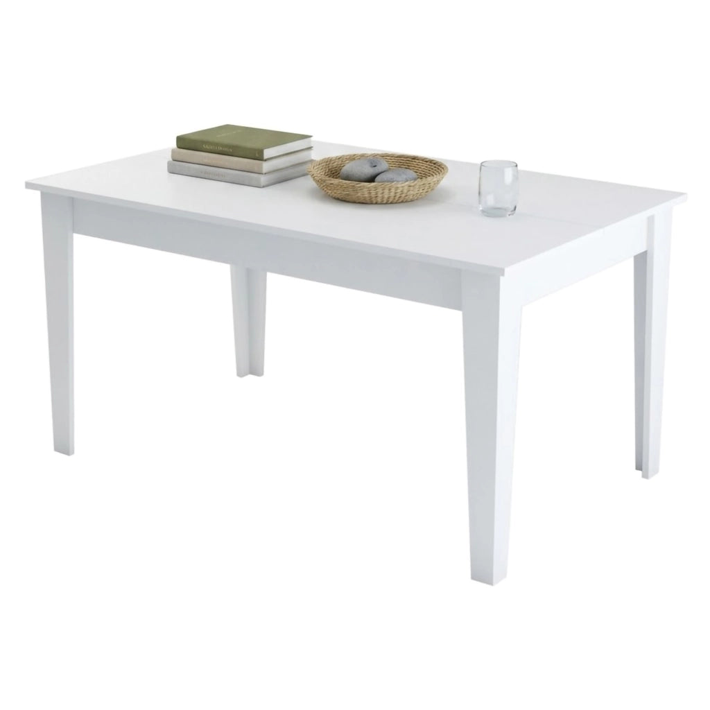 Viverone, Tavolo Fisso 6 Posti, 145x88x75h cm Bianco