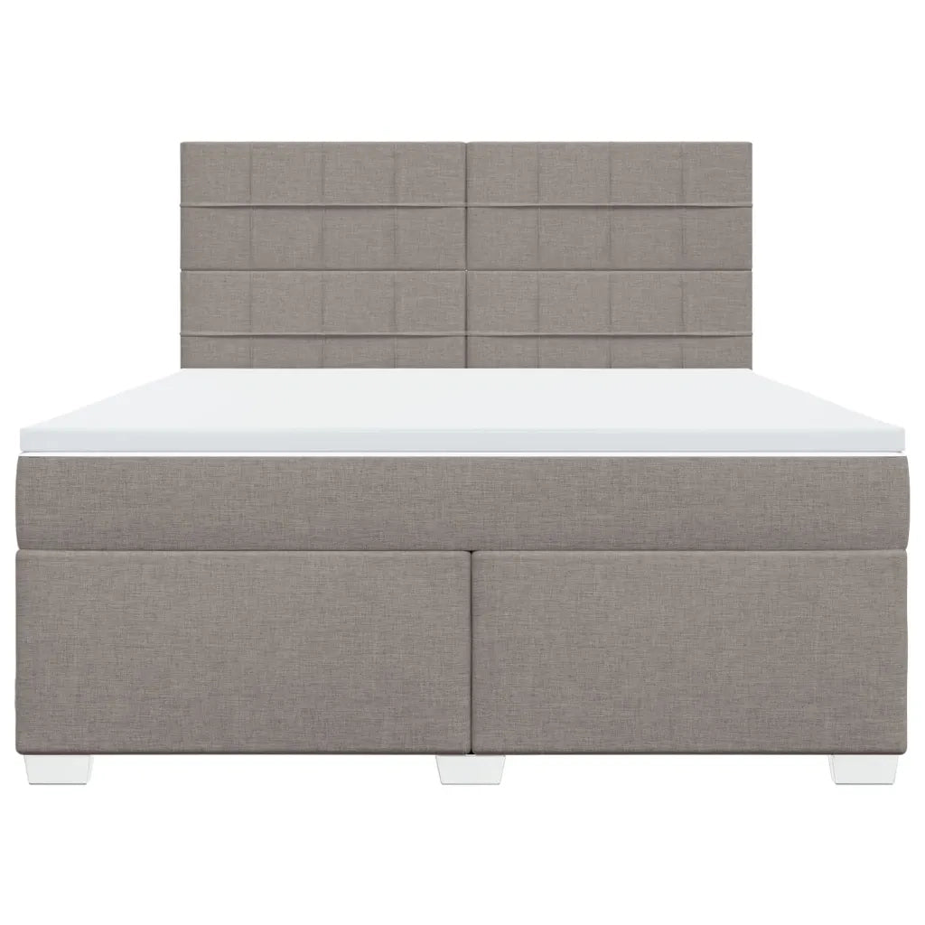 Giroletto a Molle con Materasso Tortora 180x200 cm in Tessuto 3292871