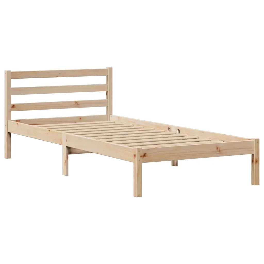 Giroletto con Libreria senza Materasso 75x190 cm in Legno Pino 3321922