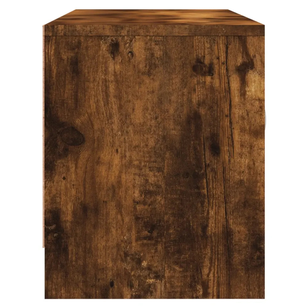 Mobile TV-Credenza per TV-Console TV Rovere Fumo 102x30x37,5 cm in Legno Multistrato