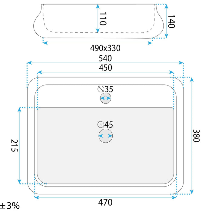 Lavabo Da Appoggio Rea Castel
