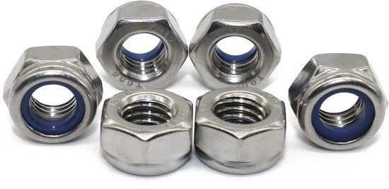 Borgmoeren in Acciaio Inox A2 - 100 Stuks - Bordo 6 mm - Bordo Buitensze - Connettore a Viti - Borgmoeren per Connettore