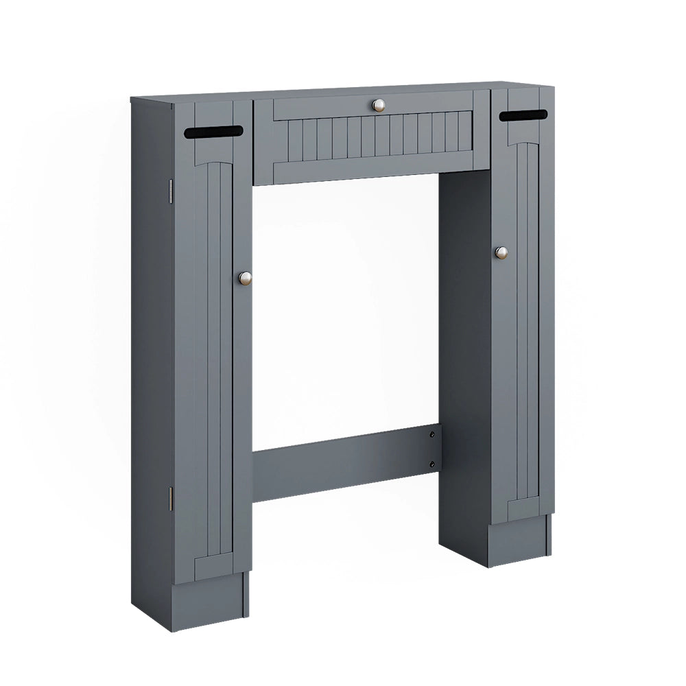 Vicco Armadietto per toilette Grigio 89 x 99 cm con 2 distributori di carta igienica