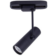LUX Faretto LED moderno binario track monofase lampada GU10 staffa orientabile luce negozio ufficio 230V NERO