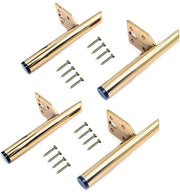 Piedi in metallo per tavoli - Design moderno - Giallo - Supporti per mobili - Per divani e tavoli da salotto