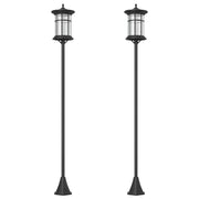 Lampada Solare Esterno 2 Luci ¨C zephmum ¨C IP44 Nero Acciaio Inox