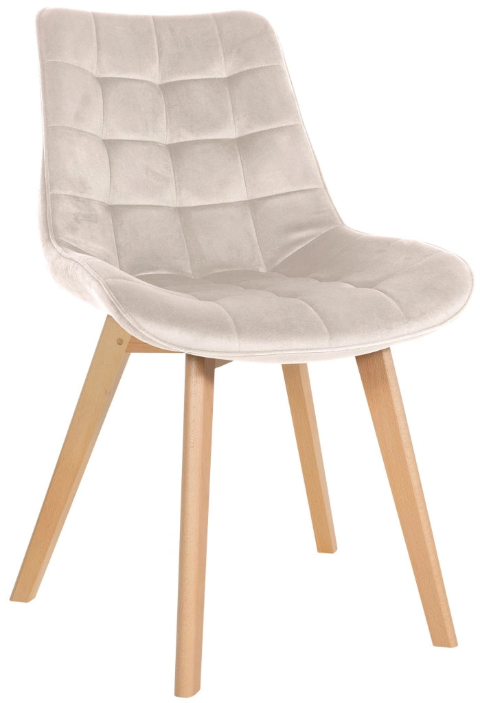 Sedia Brook Velvet crema