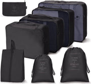 Set di sacchetti di packing opzichzelfsluitend e impermeabili da 8 con contenitori per scarpe e abbigliamento