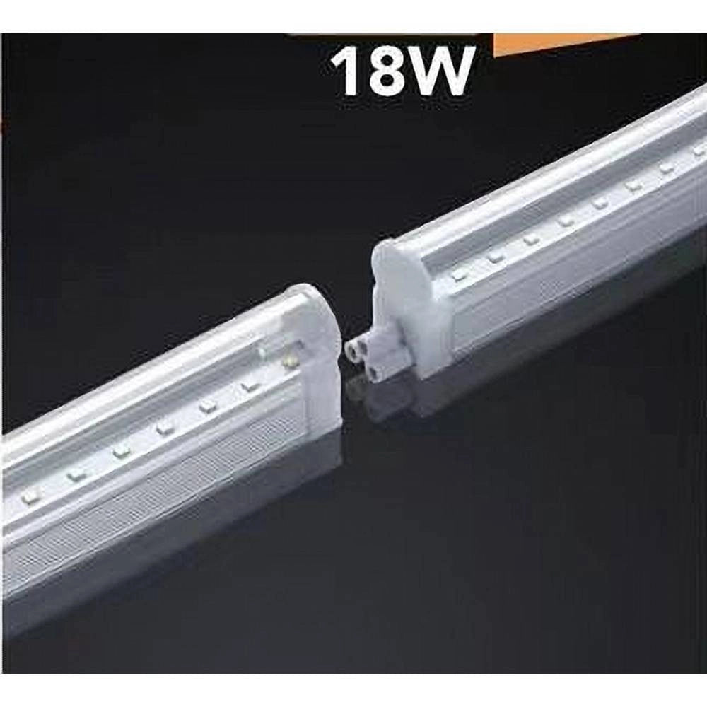 Trade Shop - Plafoniera Led Neon T5 Sottopensile Vetro Trasparente 18 Watt 90 Cm -