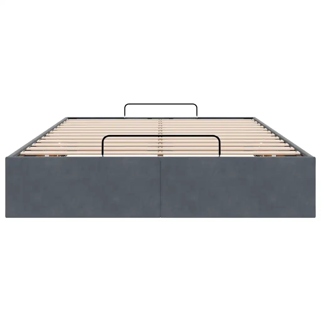 Struttura Letto Pouf Senza Materasso 80x200 cm Velluto