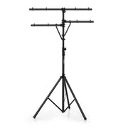 Supporto luci mobile DJ audio con bracci altezza regolabile base pesante, Supporto luci LED portatile
