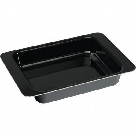 WMF 05.0230.5291 Fusiontec Pirofila casseruola in ceramica resistente fino a 450 °C con cornice in legno di rovere colore Nero