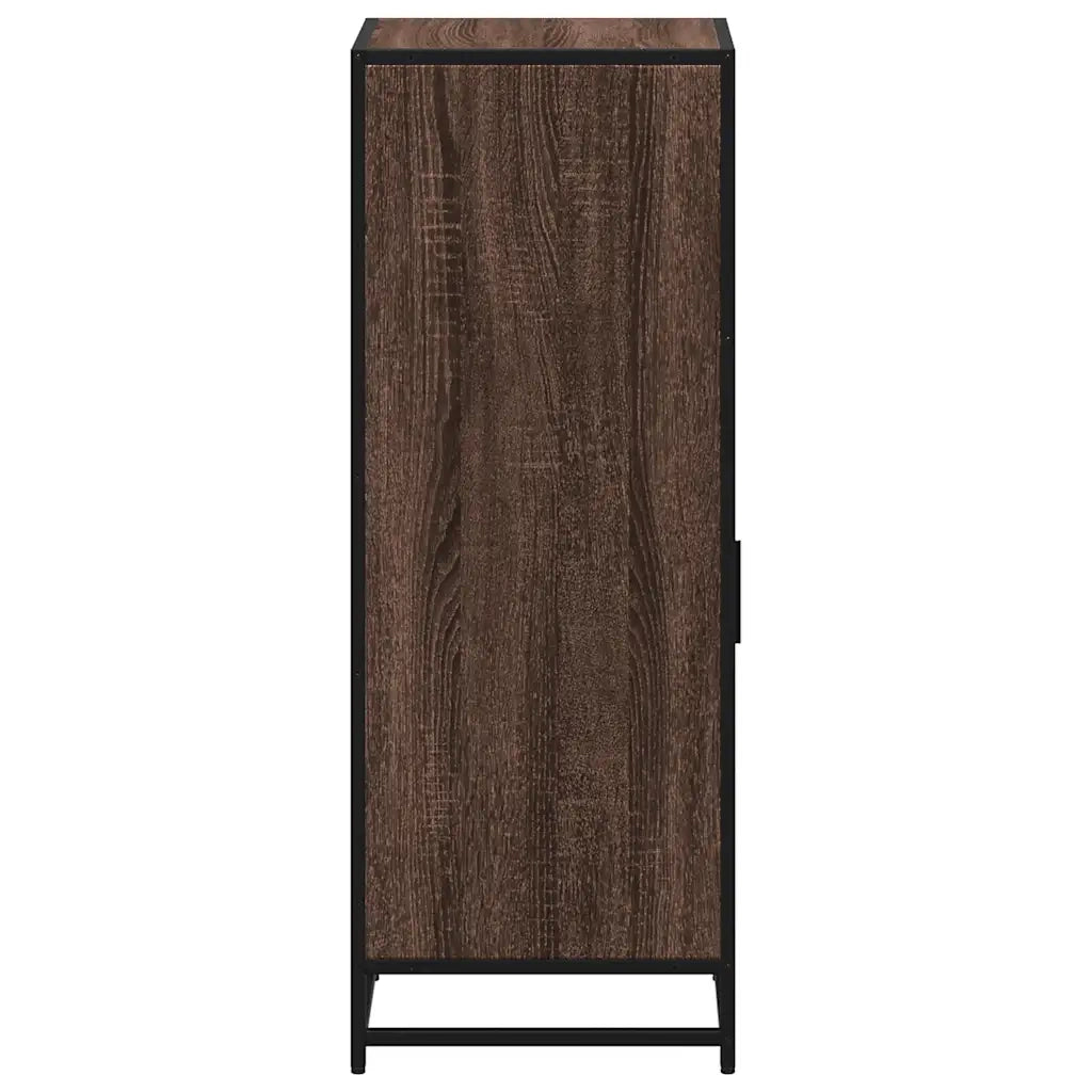 Armadietto Bagno | Armadio da bagno Rovere Marrone 35x37,5x100cm Legno Multistrato
