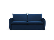 Cosmopolitan Design - Divano convertibile "Vienna" 2 posti in velluto blu reale 