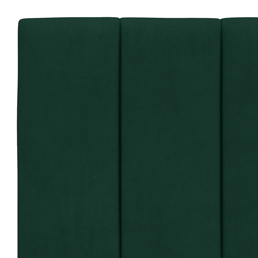 Giroletto senza Materasso Hanko Verde Scuro 90x200 cm in Velluto 3207828