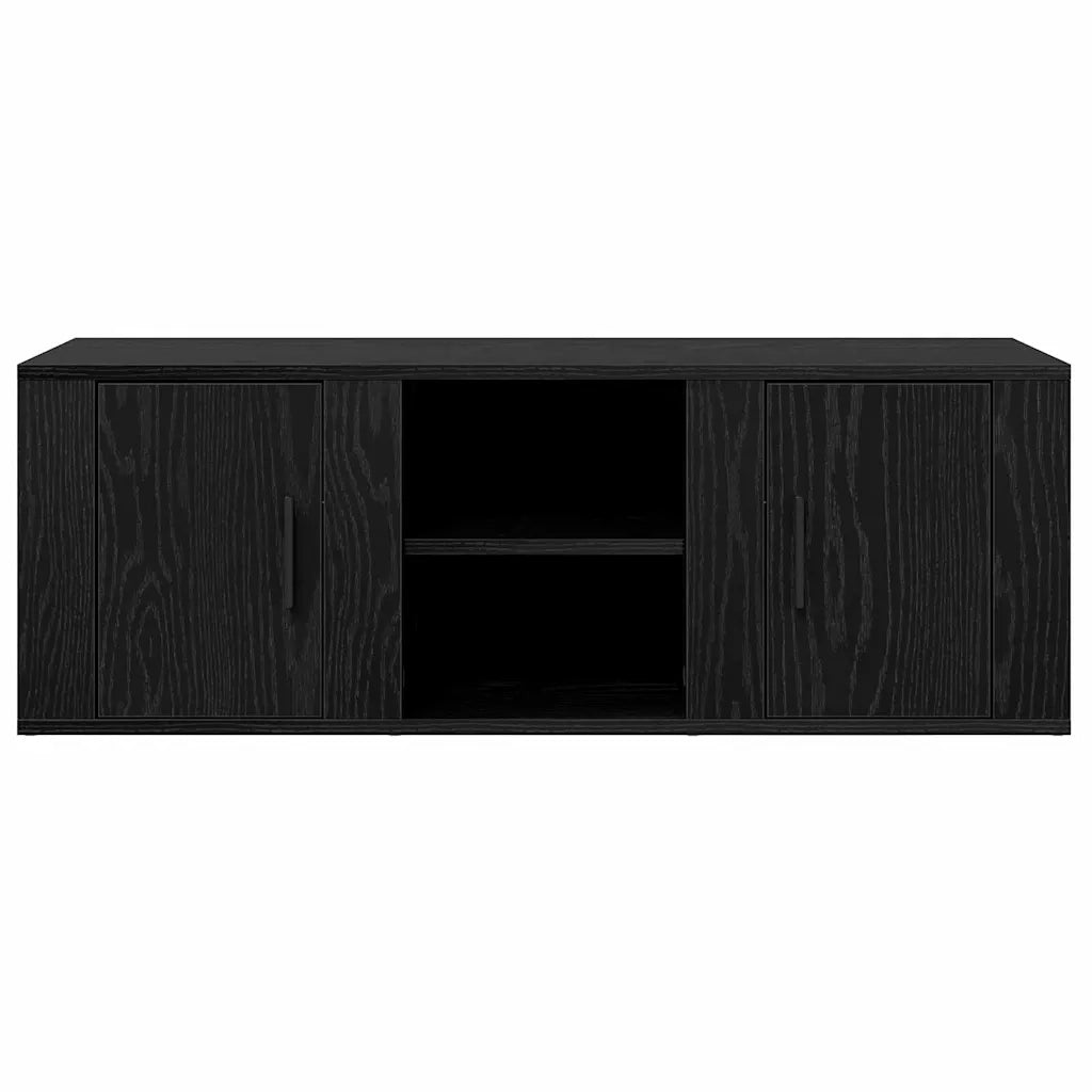 Mobile TV-Credenza per TV-Console TV Rovere Nero 100 x 31,5 x 35 cm Legno multistrato