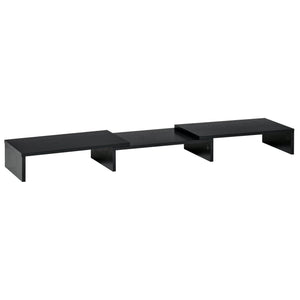 Supporto Monitor 80-117x23,5x10 cm in MDF Nero