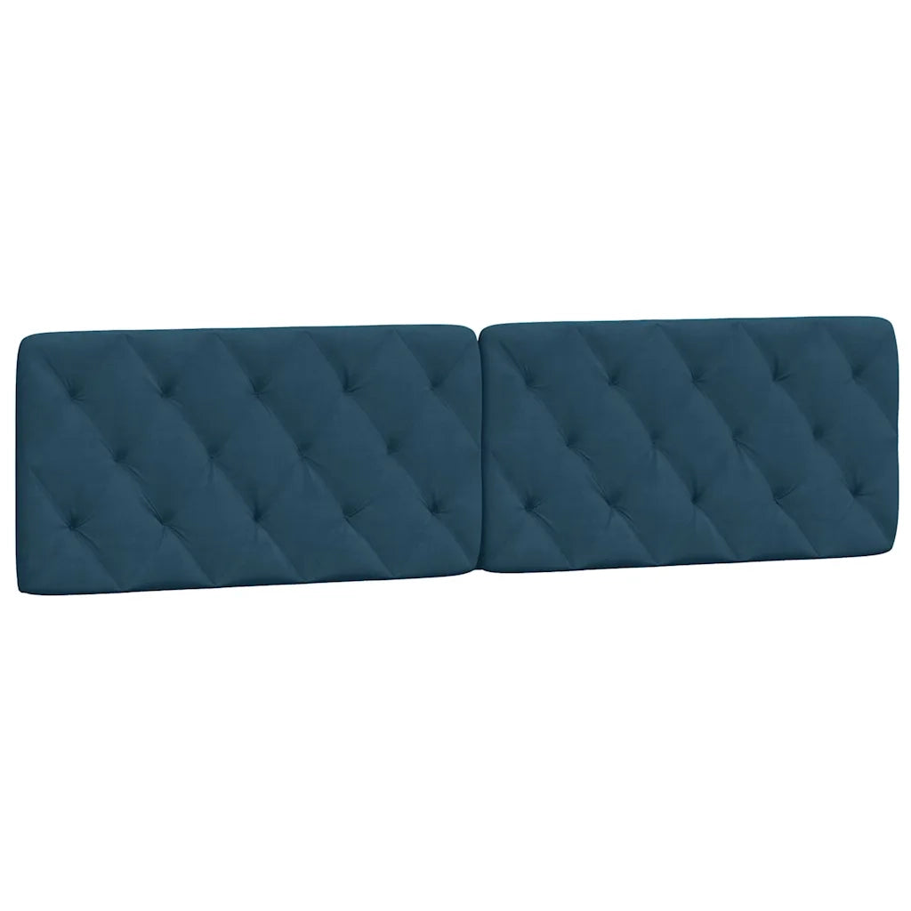 Giroletto senza Materasso Blu 200x200 cm in Velluto