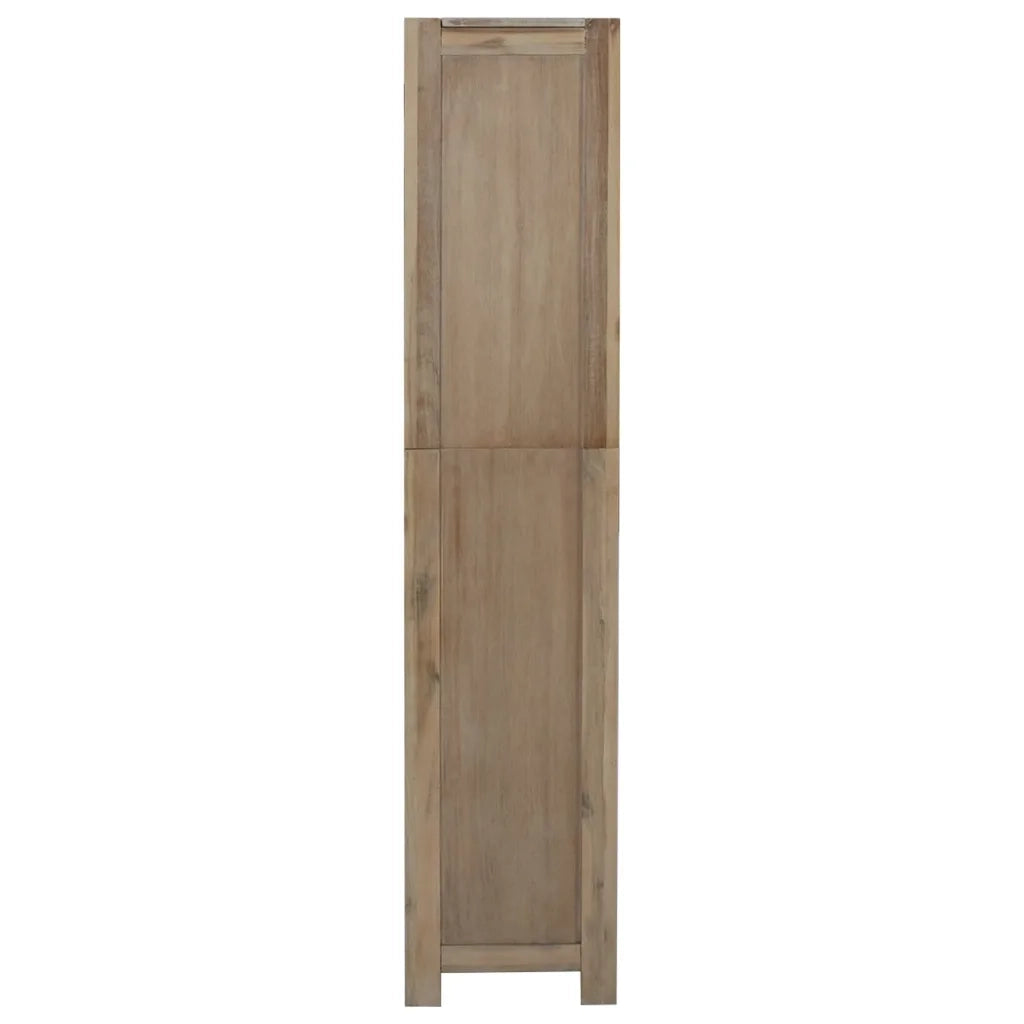 Libreria a 5 Ripiani 80x30x140 cm in Legno Massello di Acacia cod mxl 10278