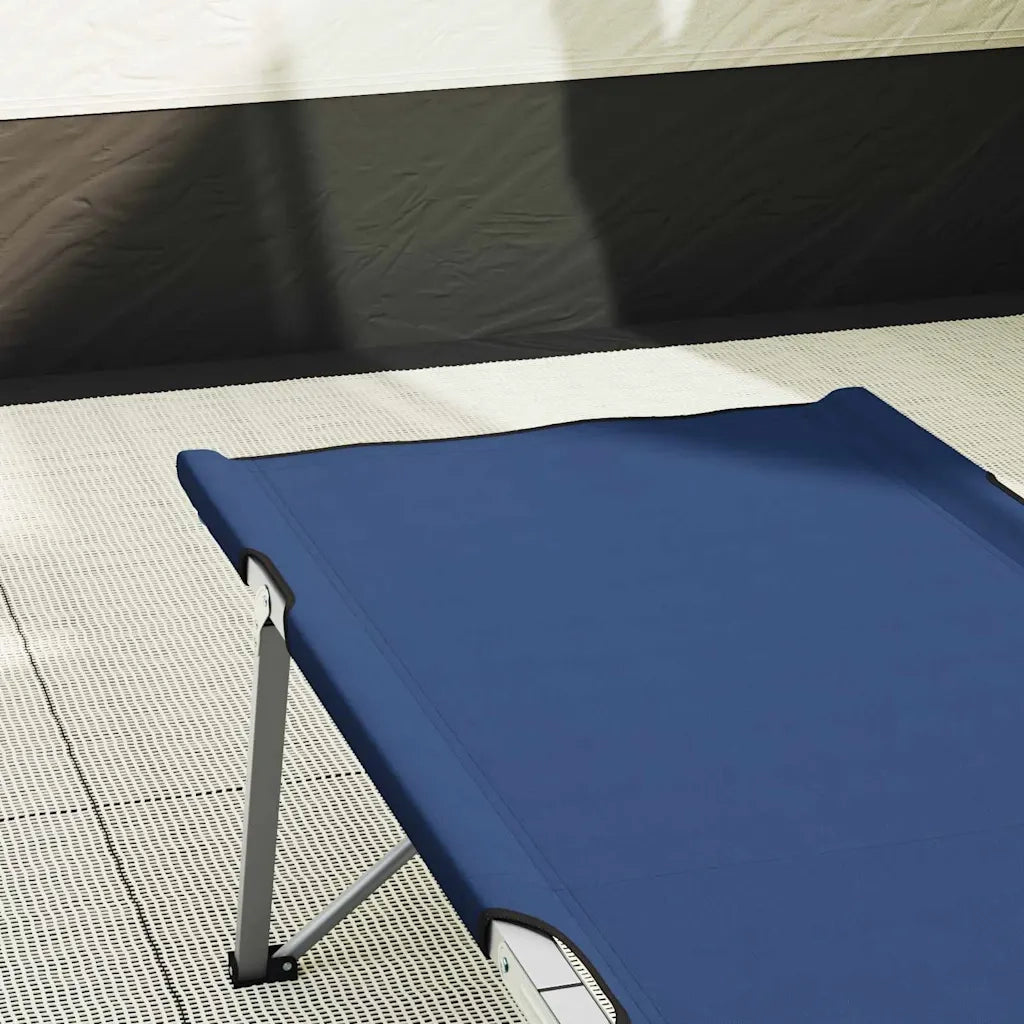Letto da campeggio pieghevole 2 pz Blu 194 x 62,5 x 42,5 cm CFW5107420