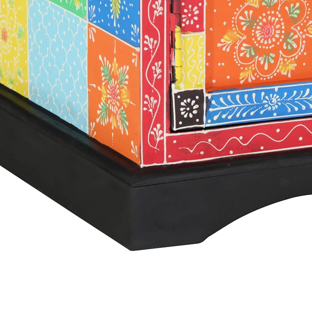 Pratico mobile porta TV moderno con ripiani 100 x 35 x 50 cm in legno massello di mango 02_0057710