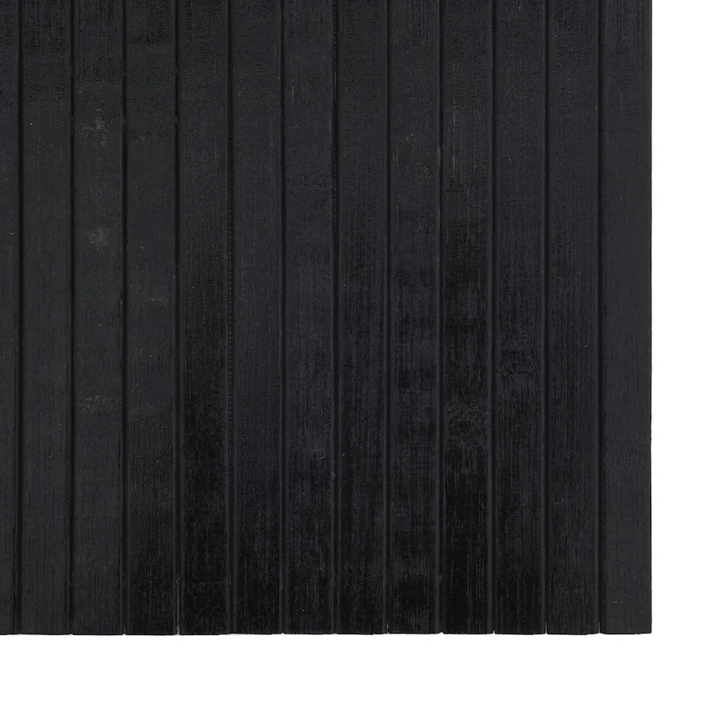 Tappeto del soggiorno | Tappeto Rettangolare Nero 100x100 cm in Bamb¨´