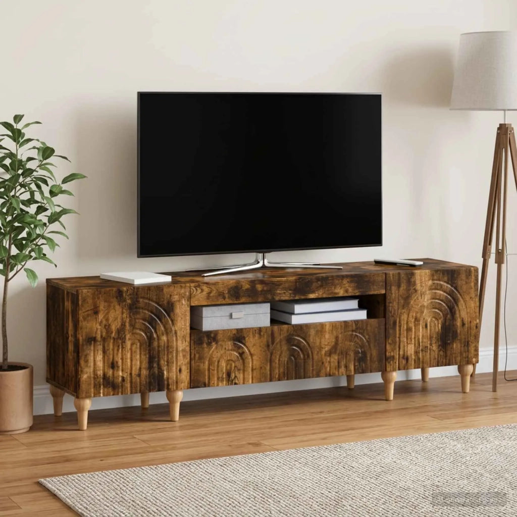 Mobile TV LED Rovere Fumo Legno ingegnerizzato 896250