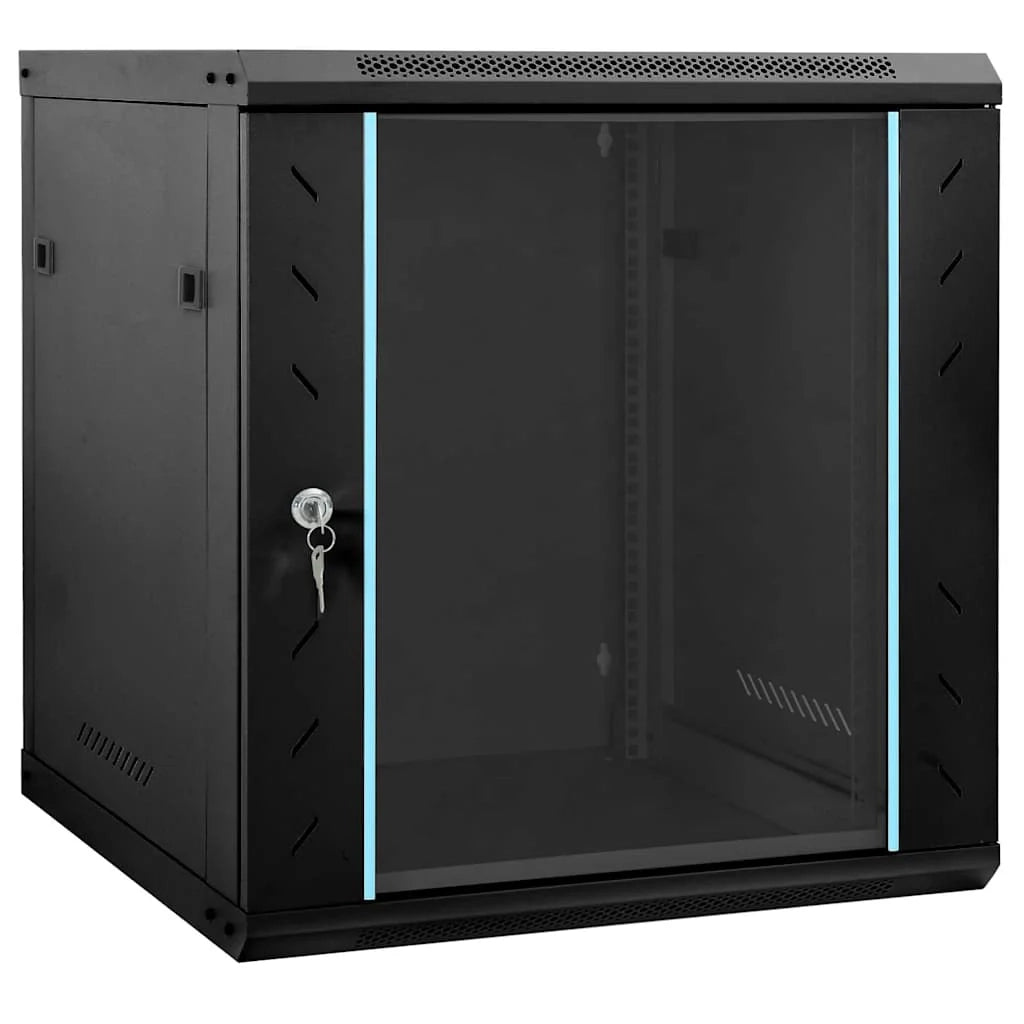 Armadio di rete dal design industriale per lo stoccaggio 60 x 45 x 65 cm in acciaio nero 02_0059070