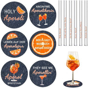 Set di Regali Aperol Spritz 12 pezzi Incluso bicchieri Aperol tappi Aperol vassoio sottopiatto Accessori Aperol Spritz per donne uomini colleghi amici familiari