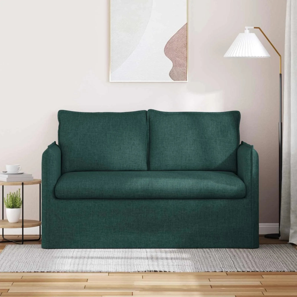 Divano Verde Scuro 136 x 82 x 85 cm Tessuto
