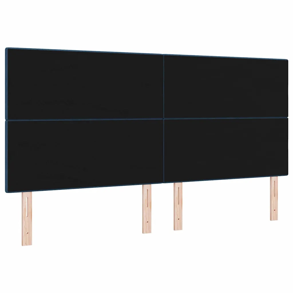 Testiera LED con strisce LED con testiera Blu 200 cm Tessuto 3338468