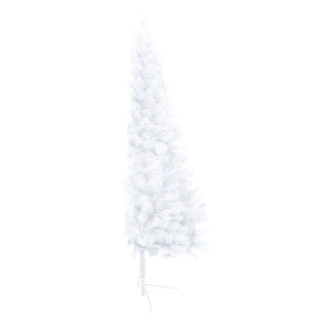 Set Albero Natale Artificiale a MetÃ  LED Palline Bianco 240cm  cod mxl 26308