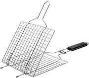Barbecue portatile a metallo, gamberi e pesci grigliati, griglia a rete, accessori per barbecue verdure