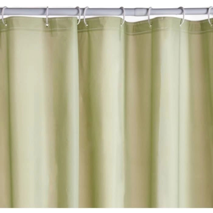 Tenda da doccia a nido d'ape - Verde - PEVA - 180 x 200 cm - 12 ganci - UTILITY - TODAY
