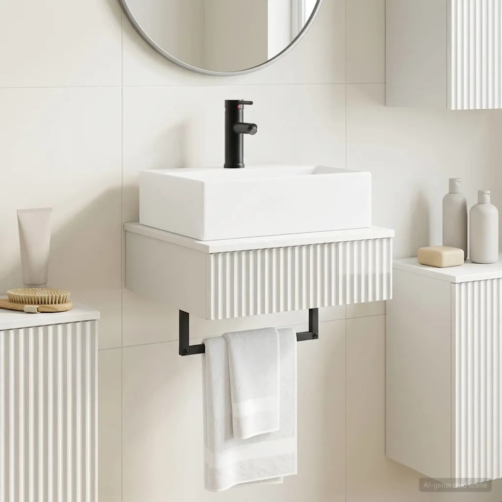 Lavabo da Parete Bianco Lucido 40 x 41 x 39 cm 890202