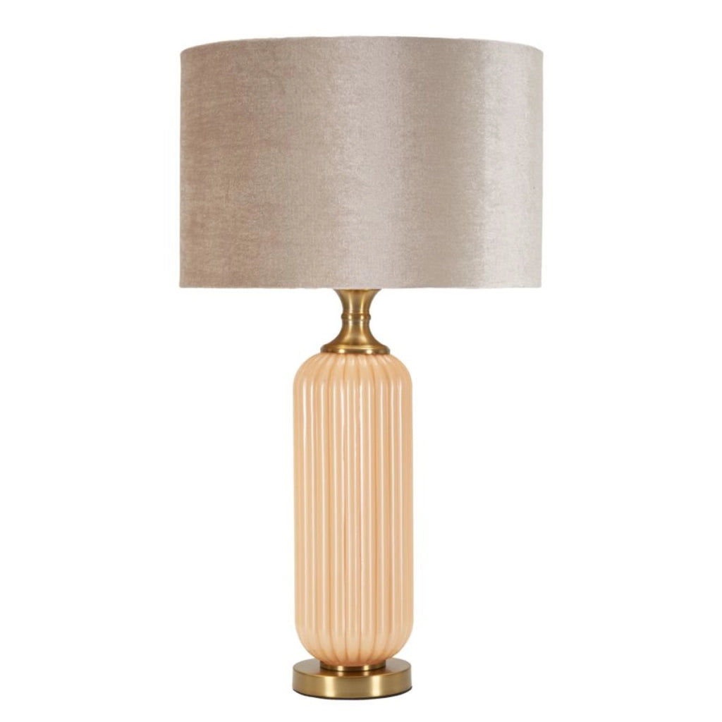 Lampada da Tavolo VKH731, Bianco, Vetro, 64x35,5x35,5 cm